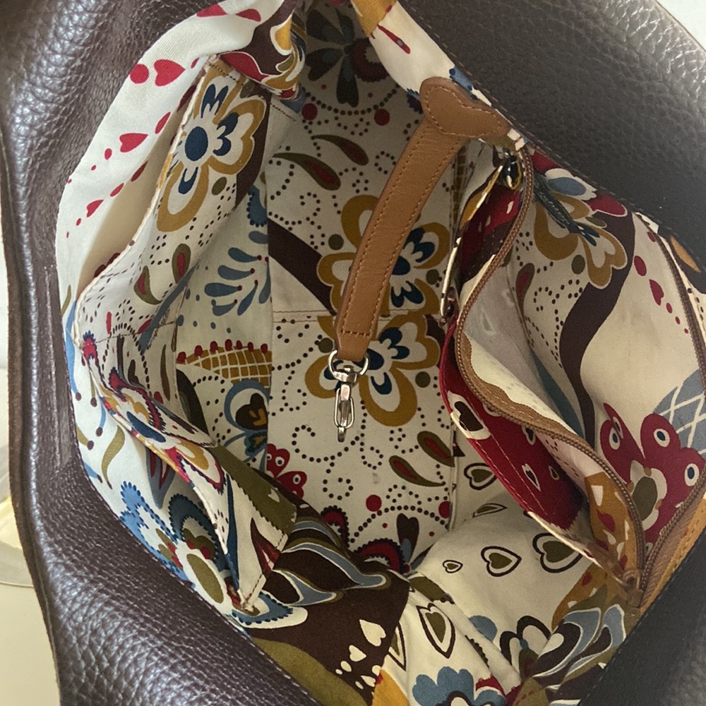 Brighton Brown Leather and Suede Bag - Picture 12 of 14